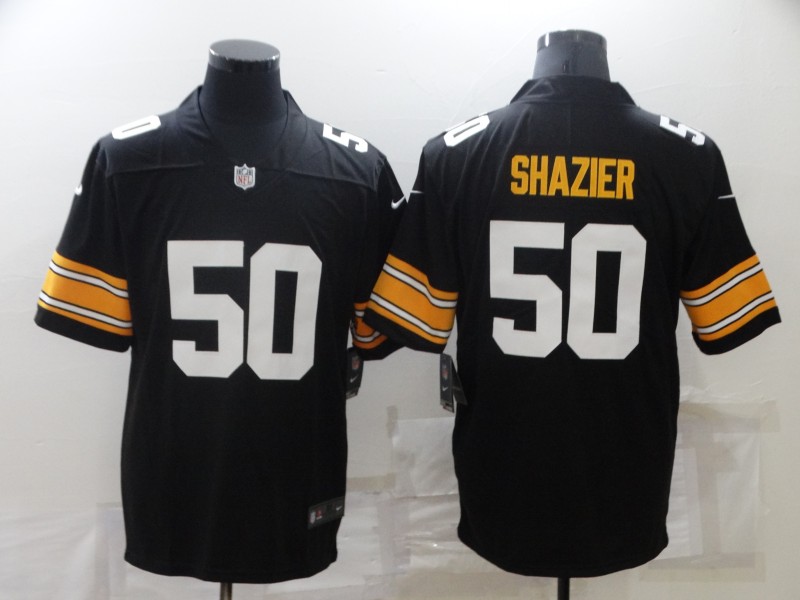 Men Pittsburgh Steelers 50 Shazier Black Nike throwback NFL Jerseys